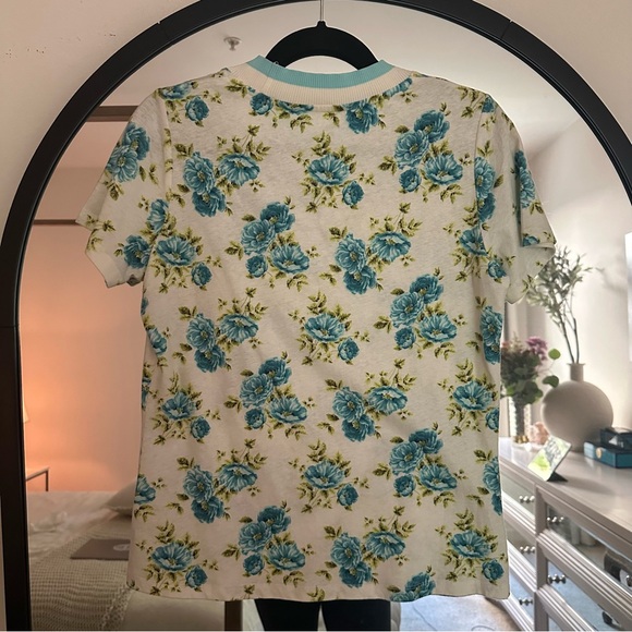 Zimmermann Whitewave Tee in Teal Poppy Floral 1 NWT - Picture 8 of 11